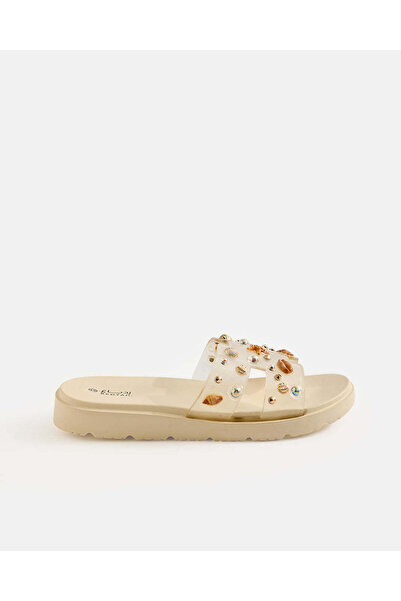 REDTAG Women Ivory Shell Slides