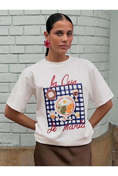 Jose Clothing Oversized Short-Sleeve Printed T-Shirt