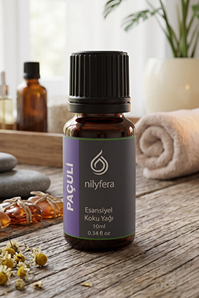 nilyfera Premium Paçuli Esansiyel Koku Yağı 10 ml - Buhurdanlık, Difüzör, Çamaşır ve Temizlik Esansı
