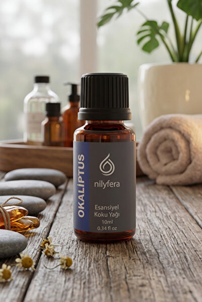 nilyfera Premium Okaliptüs Esansiyel Koku Yağı 10 ml - Buhurdanlık, Difüzör, Çamaşır, Mum ve Temizlik Esansı