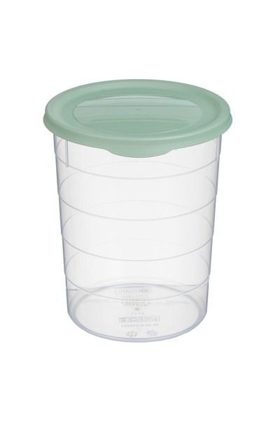 Z Store 1.1L Transparent Food Container with Mint Green Lid