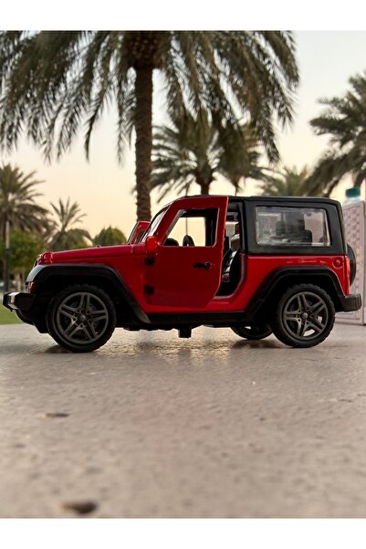 Tian Du 1:32 Scale Die-Cast Black Off-Road Jeep Toy Model – Pull-Back Action Toy SUV Vehicle with Openable Doors and Black Hardtop Roof, Exquisite Collectible Car for Kids and Toddlers Ages 3+