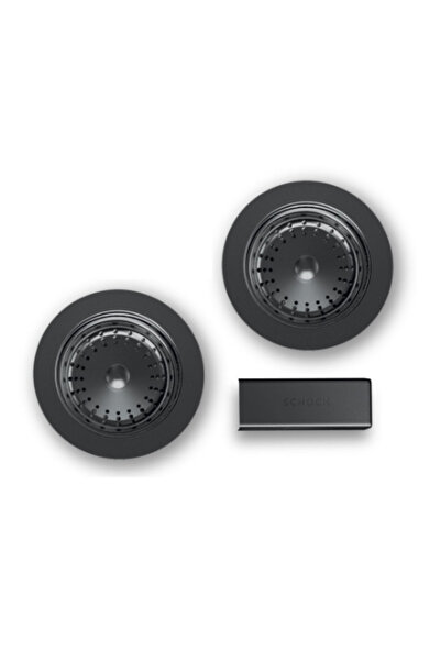 Schock Cristalite Manhattan Gunmetal Βαλβίδα Νεροχύτη με Υπερχείλιση