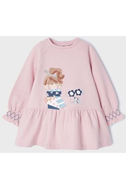 MAYORAL Baby Ecofriends Φόρεμα Φούτερ Χρώμα 10 Ροδαλόφυλλο (12-02956-010)