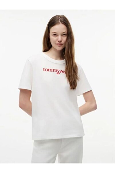 Tommy Hilfiger Women's T-Shirt with White Logo