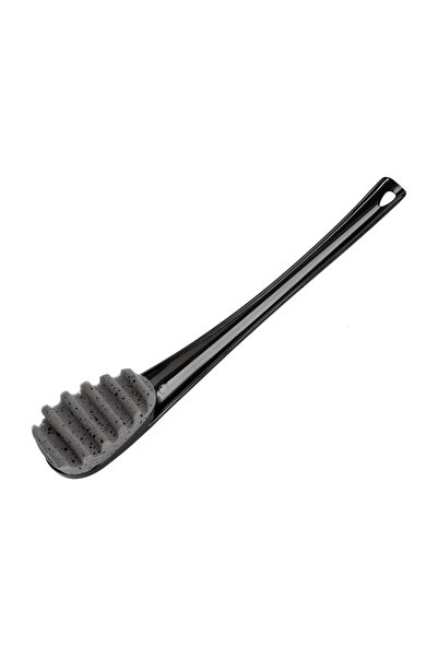 Jumbo Burete de Baie cu Maner Negru Gri 45cm | Burete de baie cu maner pentru...