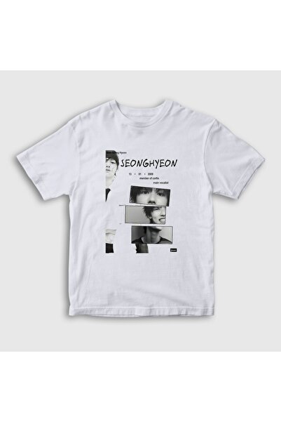 Presmono Unisex Kids White Seonghyeon K-Pop Cortis T-Shirt 613990Tt