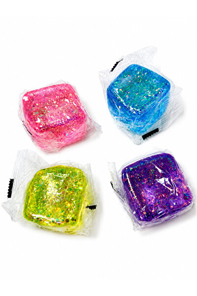Squishy Jucărie Antistres Squeeze cu Sclipici, Slow Rising, Gel Elastic, Fidg...