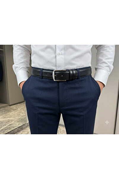 Elifim AVM Muccas - Eroğlu Kemer Men's Black Faux Leather Belt