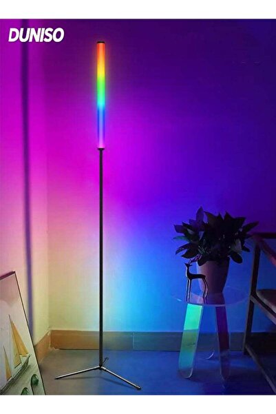 DUNISO Corner Floor Lamp with Remote & App Control, RGB Floor Lamp for living...