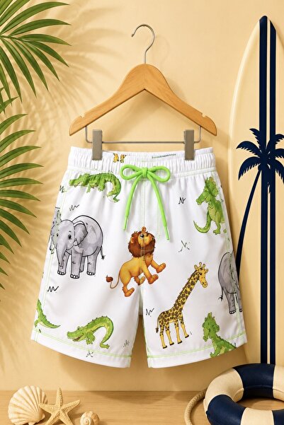 DeKuBaby New Season Patterned Quick-Dry Boys' Shorts Swimwear - Children's Se...