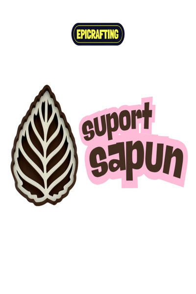 Epic Crafting Suport pentru săpun, design decorativ minimalist, forme naturale, grilaj pentru scurgerea apei, accesoriu baie premium