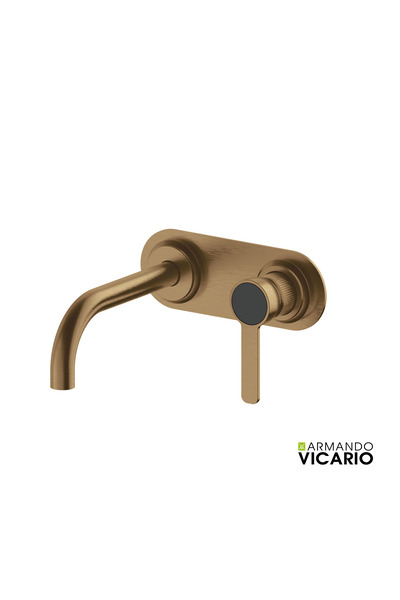 ARMANDO VICARIO LUMIERE Μπαταρία νιπτήρος εντοιχισμού 2 οπών Antique Brass