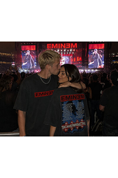 dompulerimoda Eminem the Anger Management Tour Printed Oversize Vintage Unise...