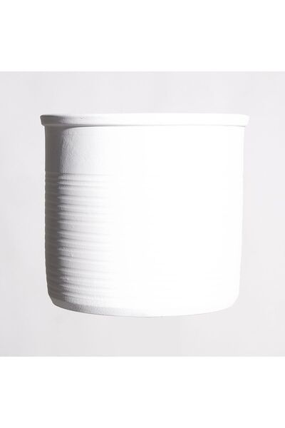 SUPERGREENS Κασπώ Τερακότα "Momo" Λευκό 28x28x25 εκ.