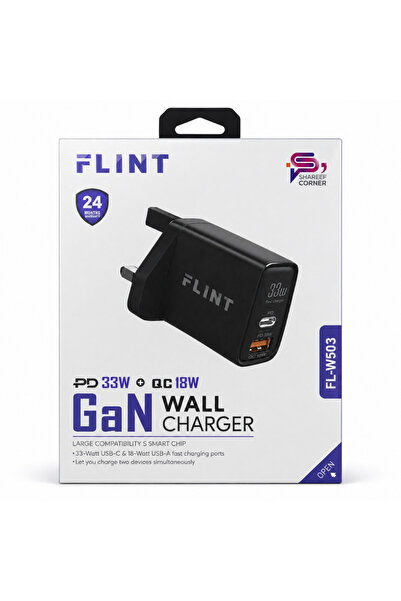 FLINT FL-W503 33W Fast Wall Charger - Compact USB-C Power Adapter for iPhone ...