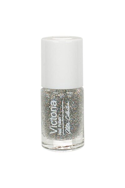 Victoria Ojă clasică – de de Durata Argintie cu Glitter, 6ml | efect glitter ...