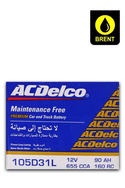 ACDELCO بطارية سيارة أصلية طويلة العمر 90 أمبير 105D31L 12 فولت