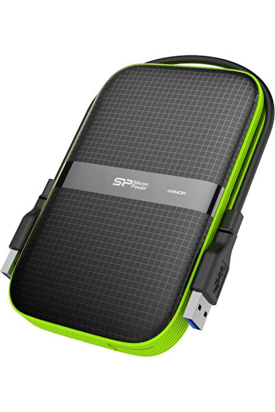Silicon Power Armor A60 USB 3.1 HDD extern de 2.5 inch 1TB Negru/Verde