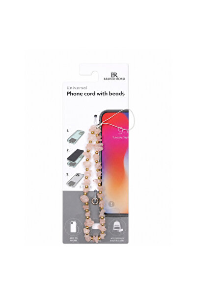 OEM Bruno Rossi BT-20 Beaded Phone Lanyard, Multicolor