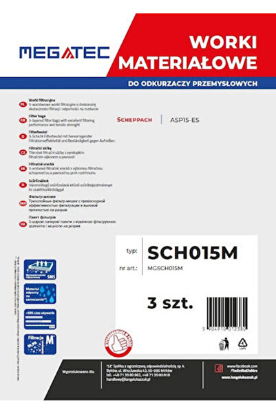 MEGATEC Saci pentru aspirator 5 bucăți Compatibili cu aspiratorul Scheppach C...