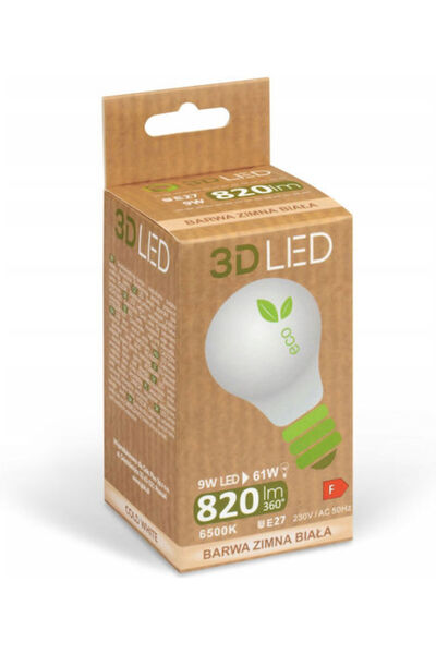 OEM Bec LED 9W Pentru soclu E27 Alb rece 820lm Cod: 1-00018-36901