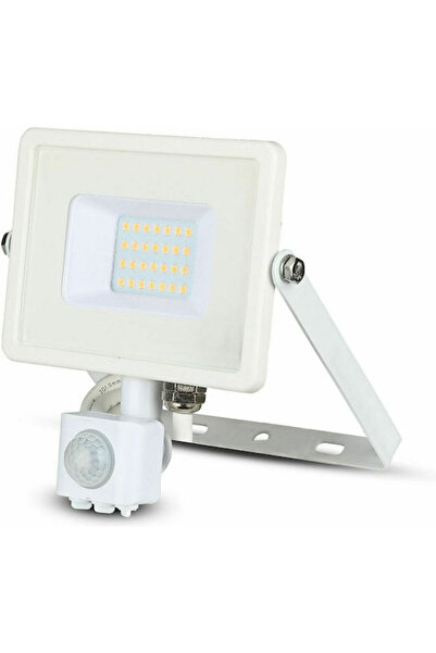 V-TAC Proiector LED Impermeabil Vt-20-s 20W Alb Cald 3000K cu Senzor de Mișca...