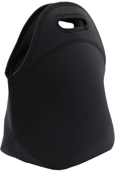 Arabest Neoprene Insulated Lunch Bag, Waterproof, Machine Washable, Black The...