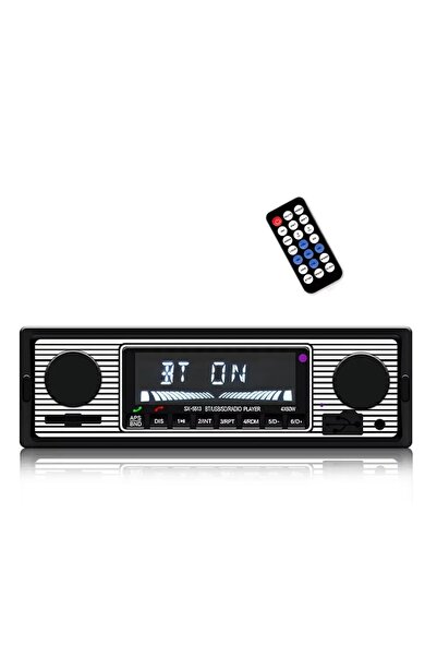AUTONAV Player radio MP3 1-DIN A2071, Design retro, 60W, FM, Bluetooth, Card,...