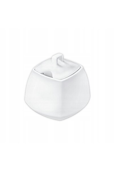 WILMAX ENGLAND Zaharnita patrata din Portelan alb, 340 ml, Fine Porcelain WILMAX