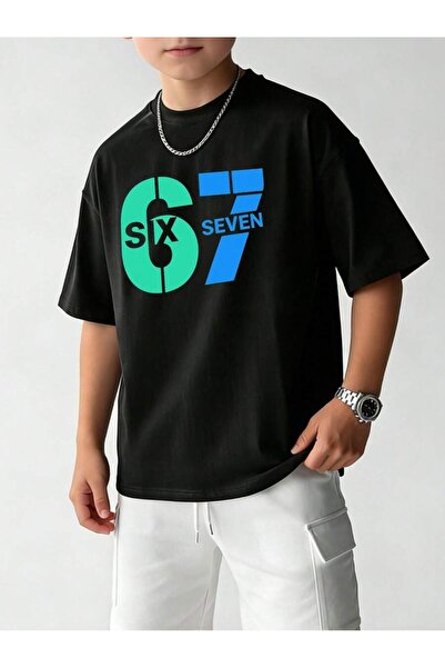 SVART WEAR Six Seven 67 Παιδικό και εφηβικό μπλουζάκι με στάμπα, 100% βαμβακε...