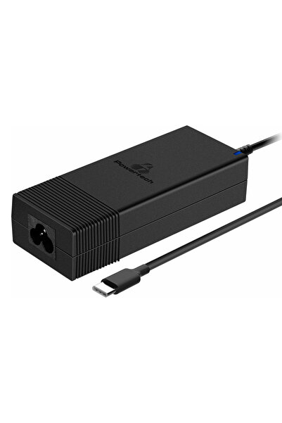 POWERTECH φορτιστής laptop PT-1604, USB-C PD, 90W, μαύρος