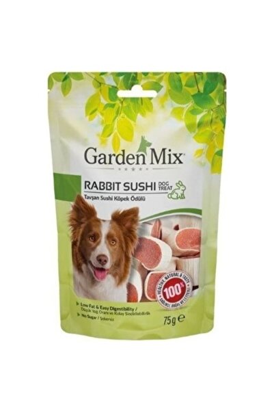 Gardenmix Garden Mix Tavşan Sushi Düşük Yağlı Şekersiz Köpek Ödül Maması. 75GR