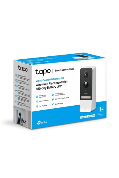 OEM TP-Link Tapo D230S1 Έξυπνο Βιντεοκουδούνι Wi-Fi 2K με Hub, Μπαταρία & Ανί...