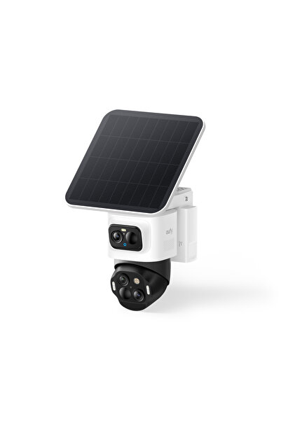 eufy eufyCam S4 4K Triple-Lens Bullet PTZ Solar Security Camera, White