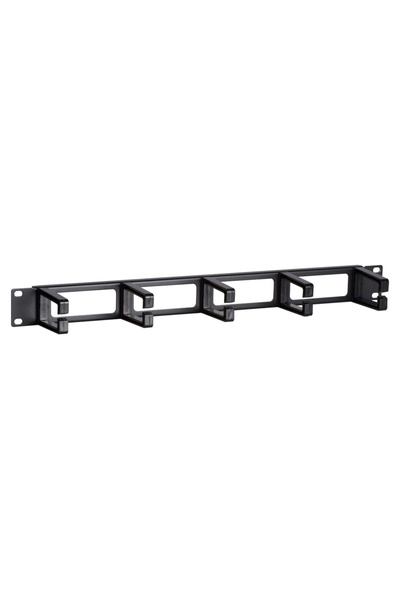 POWERTECH cable management NETW-0049 για rack 19"/1U, 5x γάντζοι, μαύρο