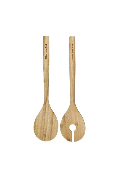Kitchenaid Set tacamuri salata KitchenAid, lemn bambus, 31x7,5x2cm, culoare l...