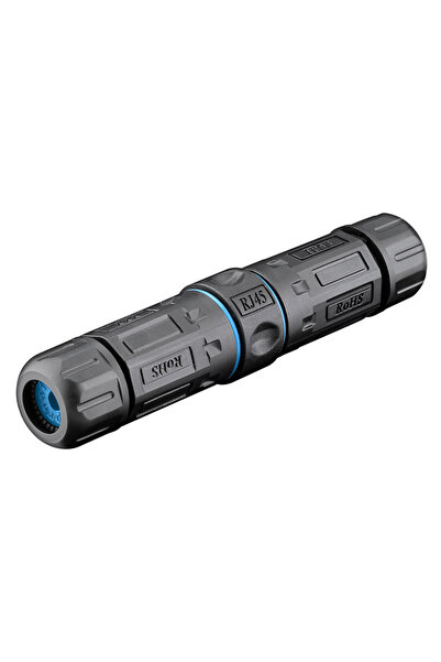 goobay αδιάβροχος σύνδεσμος RJ45 Cat 6A 59582, IP68, μαύρος