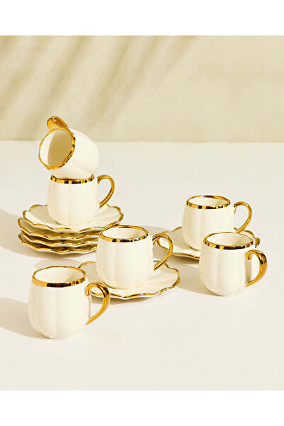 REDTAG White Cup And Saucer Set (12 Piece)
