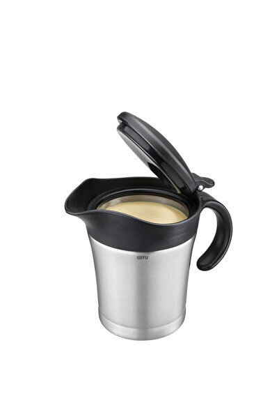 GEFU Cana termica, Gefu, Otel inoxidabil/Plastic, 17.5 cm, 500 ml, Argintiu/N...