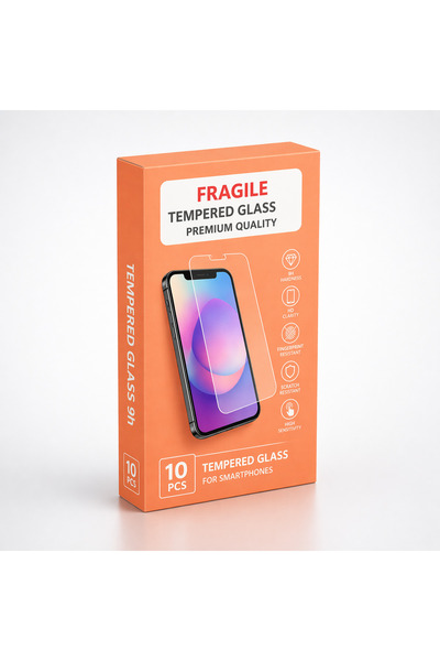 Apple 10 Τεμάχια iPhone 12 Pro Max – TEMPERED GLASS 9H Hardness 0,3mm FULL FA...