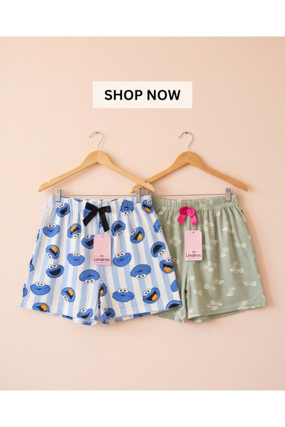 Hirazenmoda Pantaloni scurți din țesătură Milan pentru femei, 2 piese, elasti...