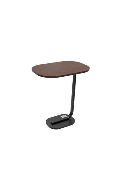 China 20X40X50 cm Brown C-Shaped Wooden Side Table Coffee Table Serving Table