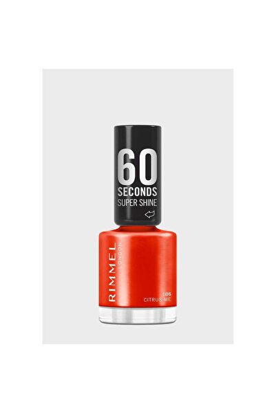 RIMMEL LONDON 60 Seconds Super Shine Nail Polish, 106 Citrus Me