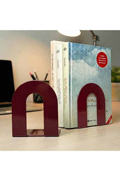 Yıldızan 2-Piece Metal Book Support Book Holder (Double) Decorative Accessory...