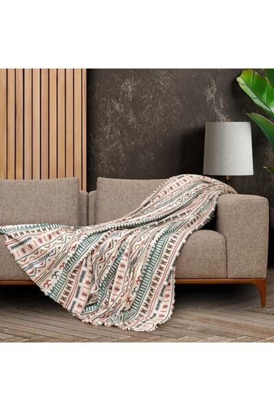 Yıldızan tua shop CONCEPT SoftMicro Boho غطاء أريكة من الألياف الدقيقة بنمط ع...