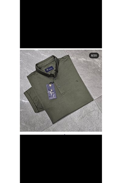 Cinar erkek giyim Men's Polo Neck T-Shirt Slim Fit Combed Cotton Short Sleeve...