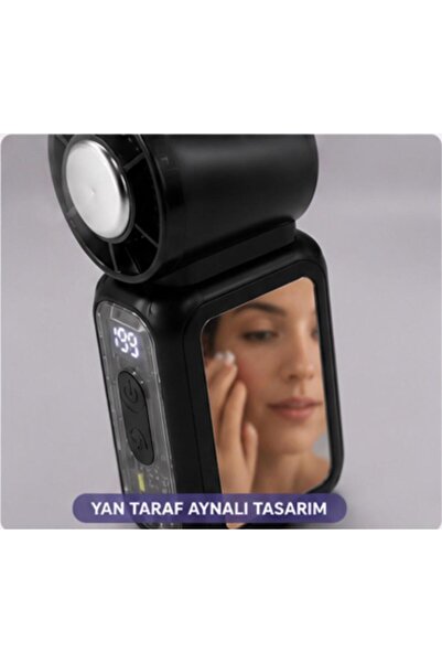 kawigo Mini Jet El Fanı Soğutucu 3600mAh Şarjlı Taşınabilir Boyun Askılı Soğutucu 199 Kademeli Turbo Fan Type-C USB Soğutucu