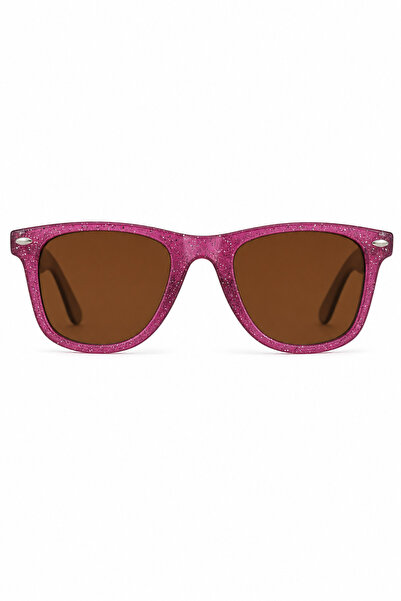Jack Ferrero Children's Pink Glittery Brown Glass Sunglasses