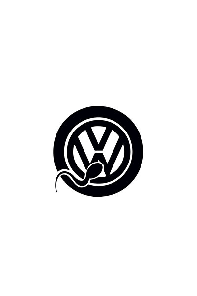 Amo-Stickers Стикер Volkswagen Style 4, 30 см, тъмно сив